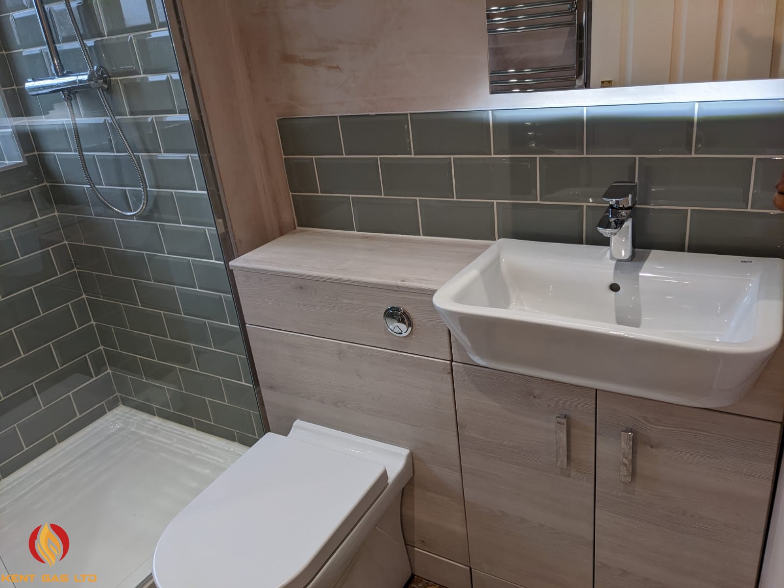 Kent Gas LTD - Bathroom Installation - Hawkinge Kent