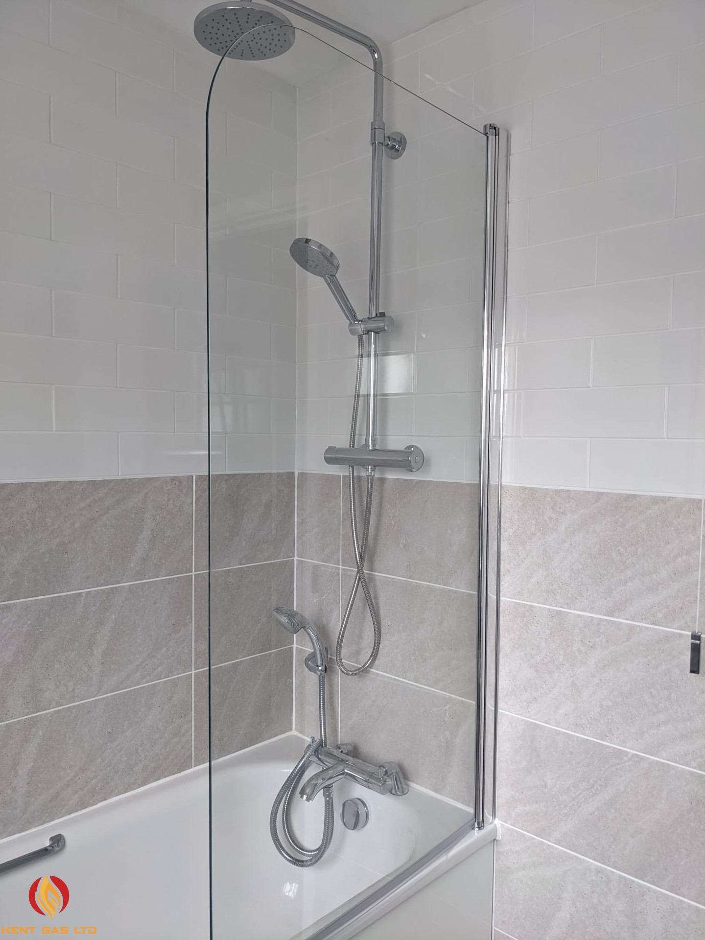 Kent Gas LTD - Shower installation and wall tiling - folkestone kent